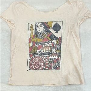 Custom queen of spades rock & roll Graphic Top